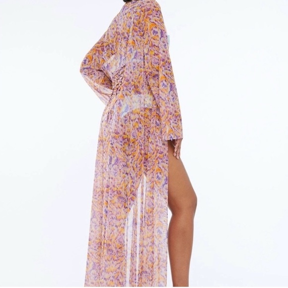 Savage X Fenty Swim Coverup Long Length Lilac Pink Size M/L - Picture 13 of 13